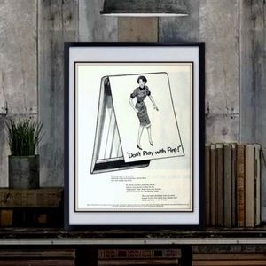 Sanforized Cotton Dress Advertisement 1953 Vintage Matchbook Art